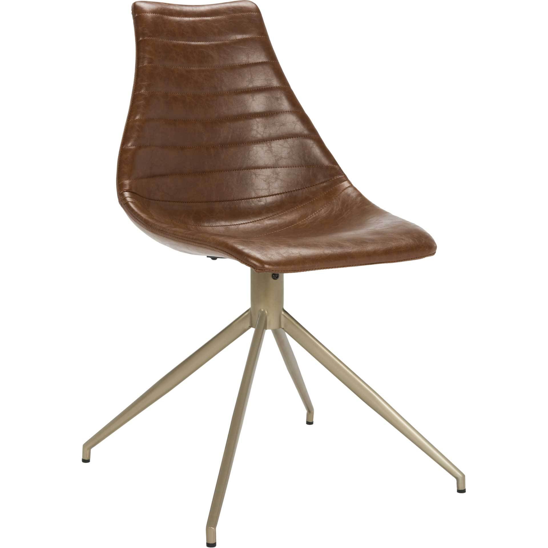 Lyra Leather Swivel Chair (Set of 2)