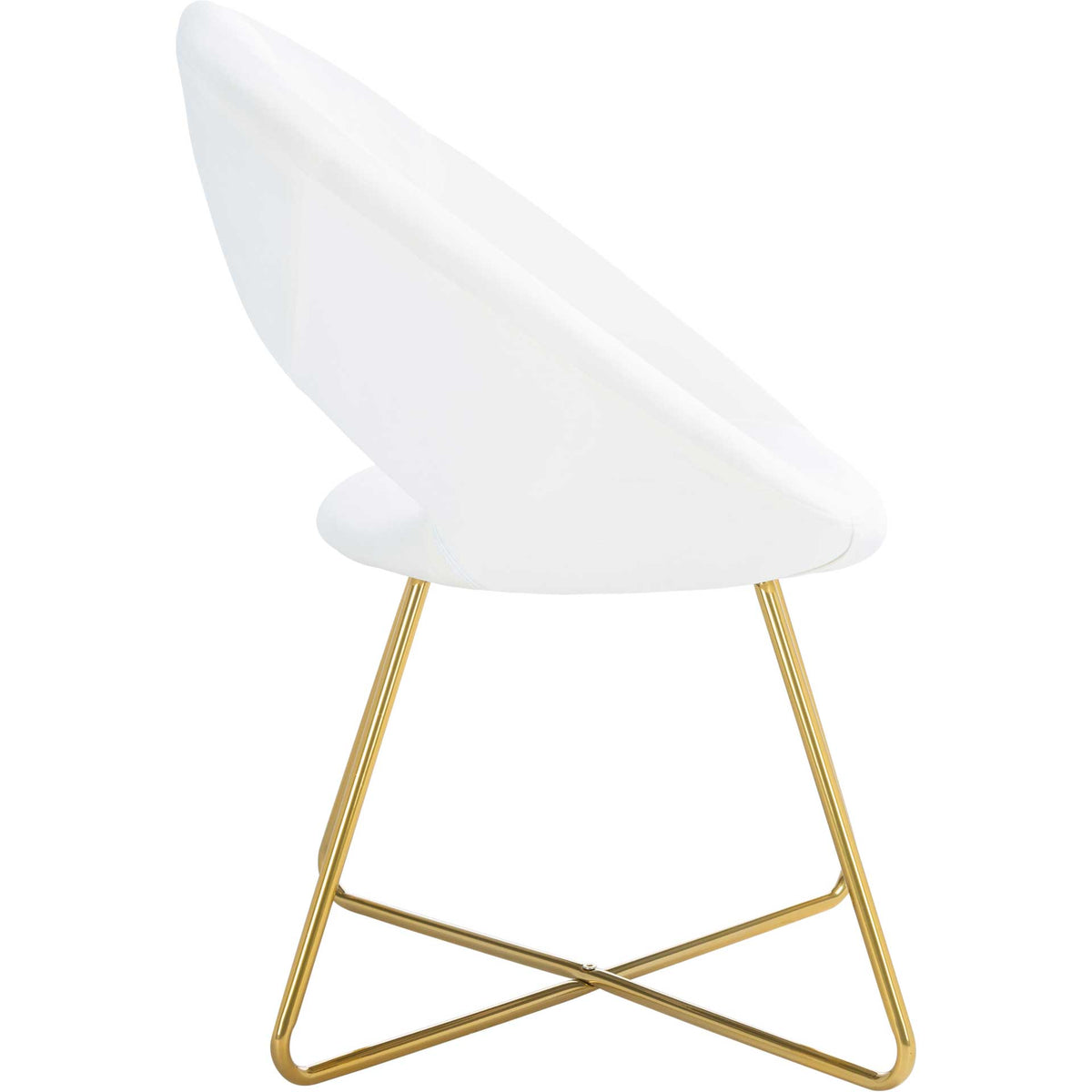 Alban Accent Chair Ivory/Gold