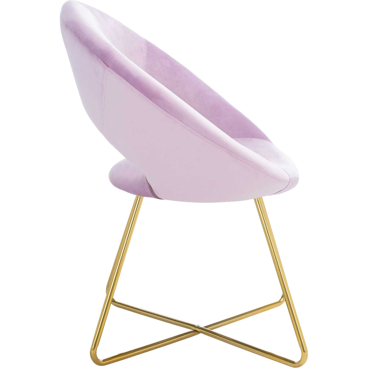 Alban Accent Chair Lilac/Gold