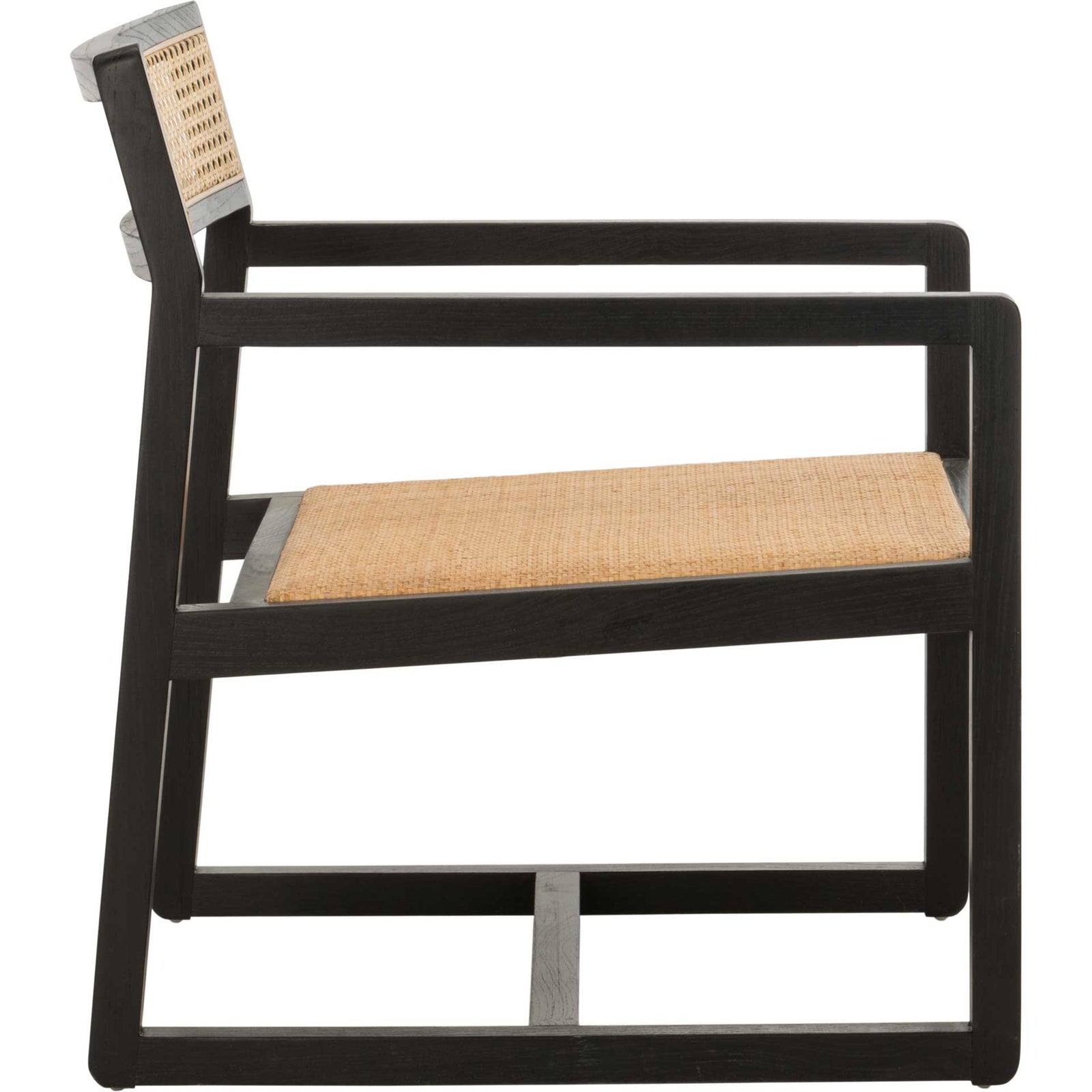 Lucy Cane Accent Chair Black/Natural