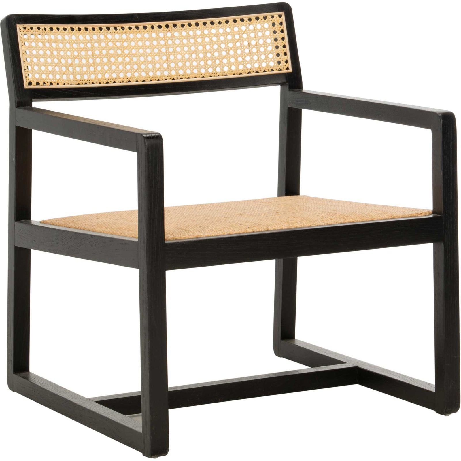 Lucy Cane Accent Chair Black/Natural