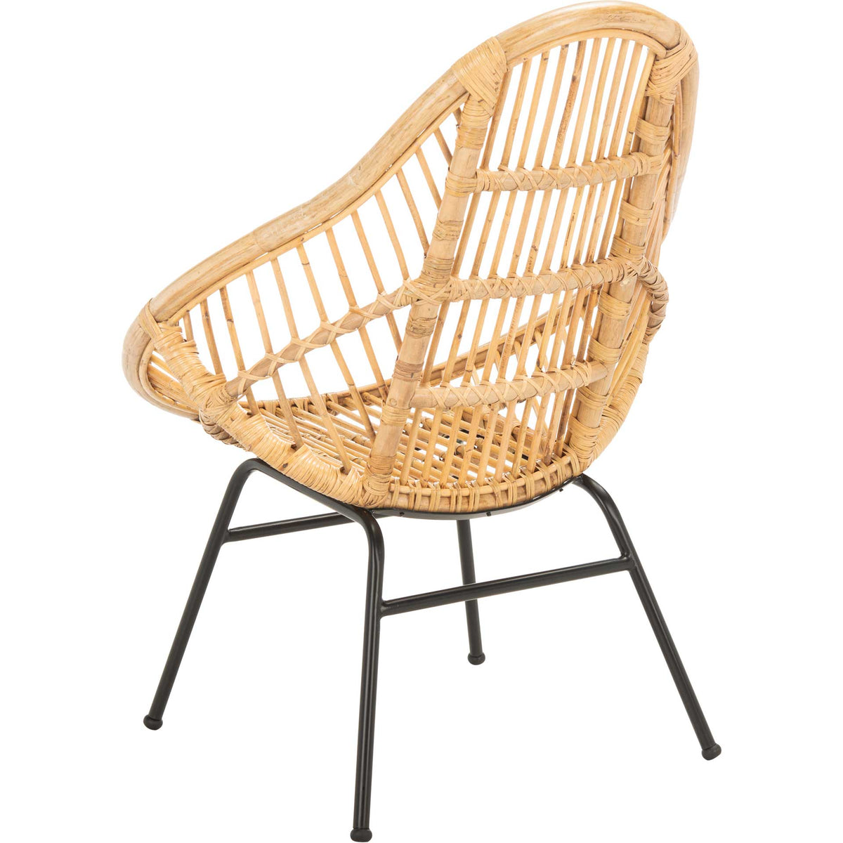 Elettra Rattan Accent Chair Natural/Black