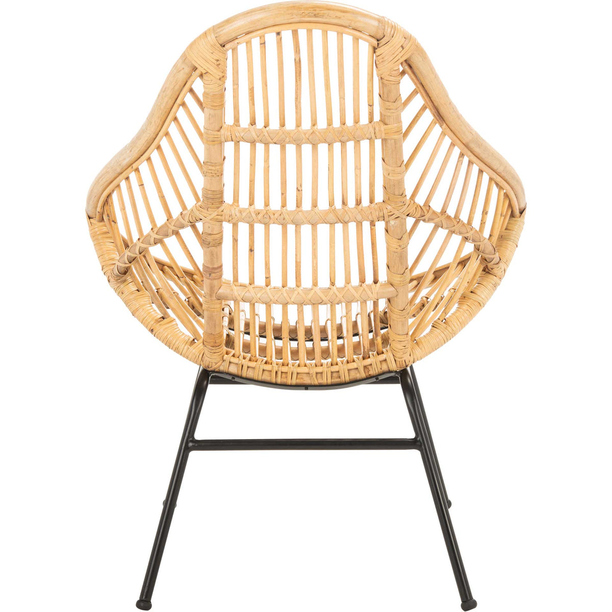 Elettra Rattan Accent Chair Natural/Black