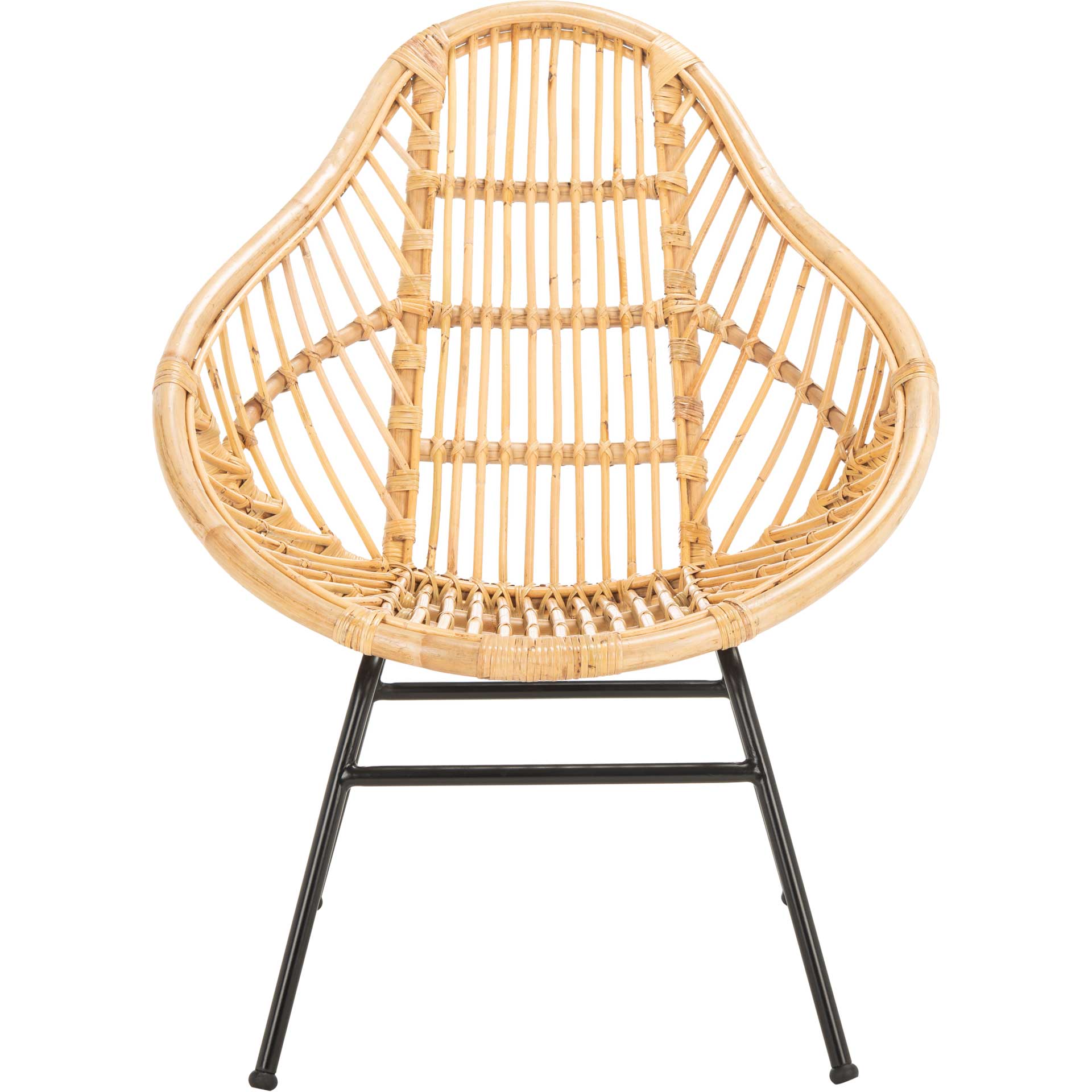 Elettra Rattan Accent Chair Natural/Black