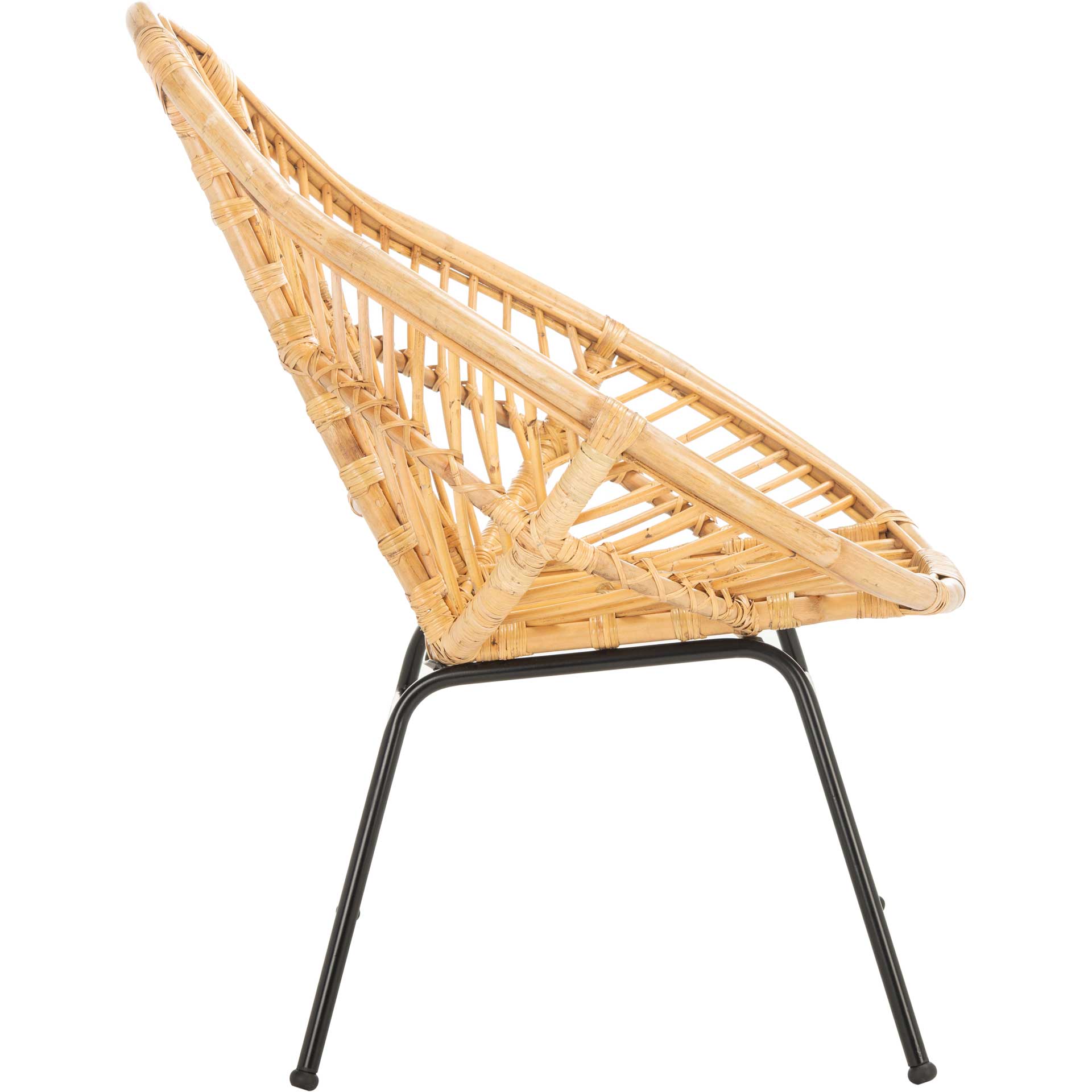 Elettra Rattan Accent Chair Natural/Black