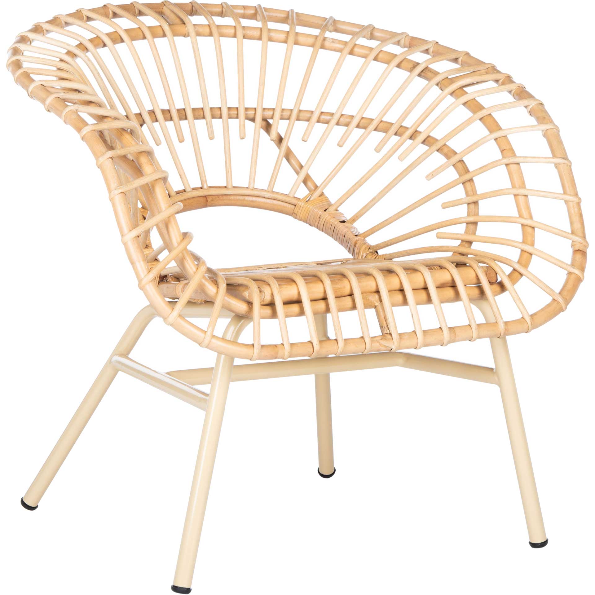 Sammi Rattan Accent Chair Natural/Cream