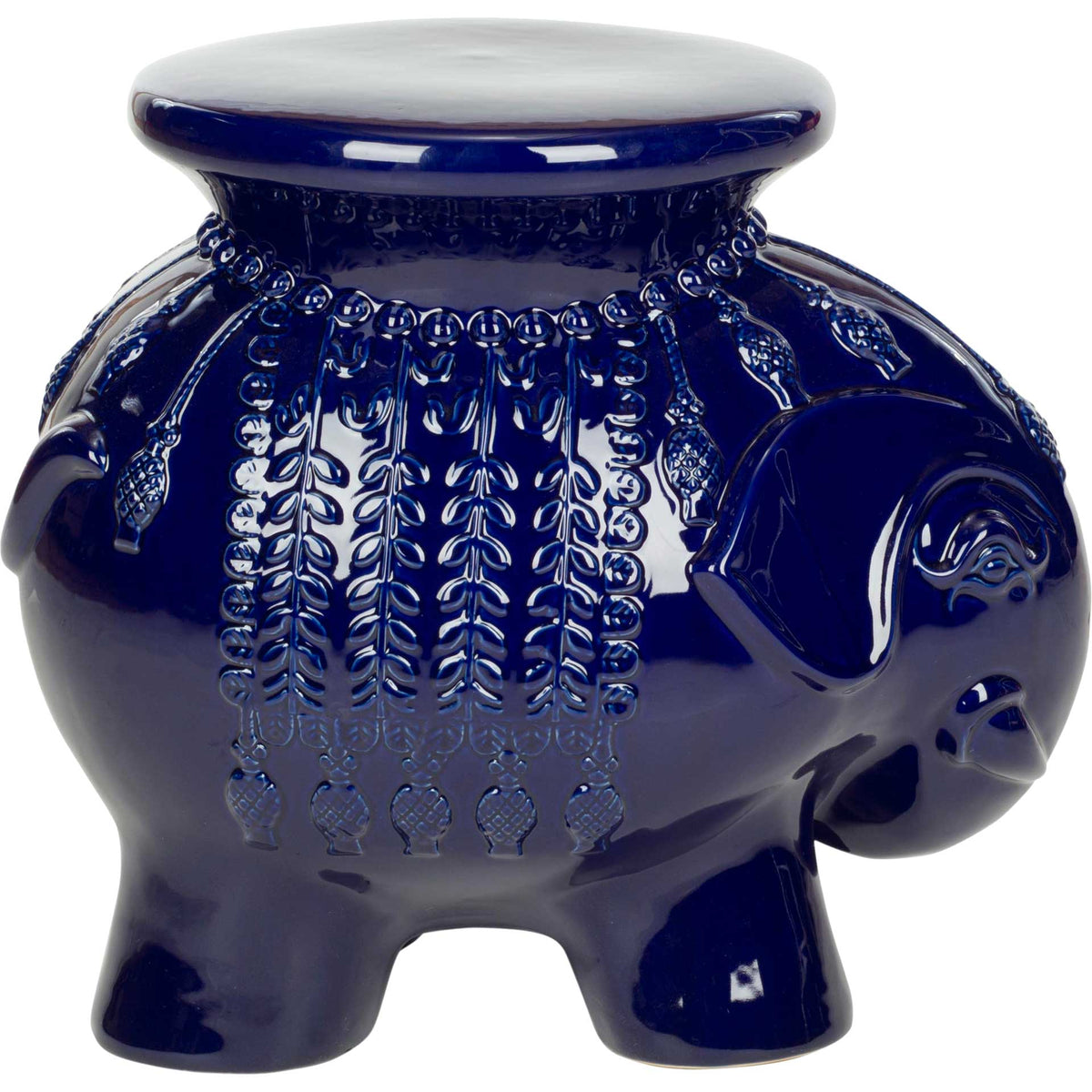Elephant Garden Stool Navy