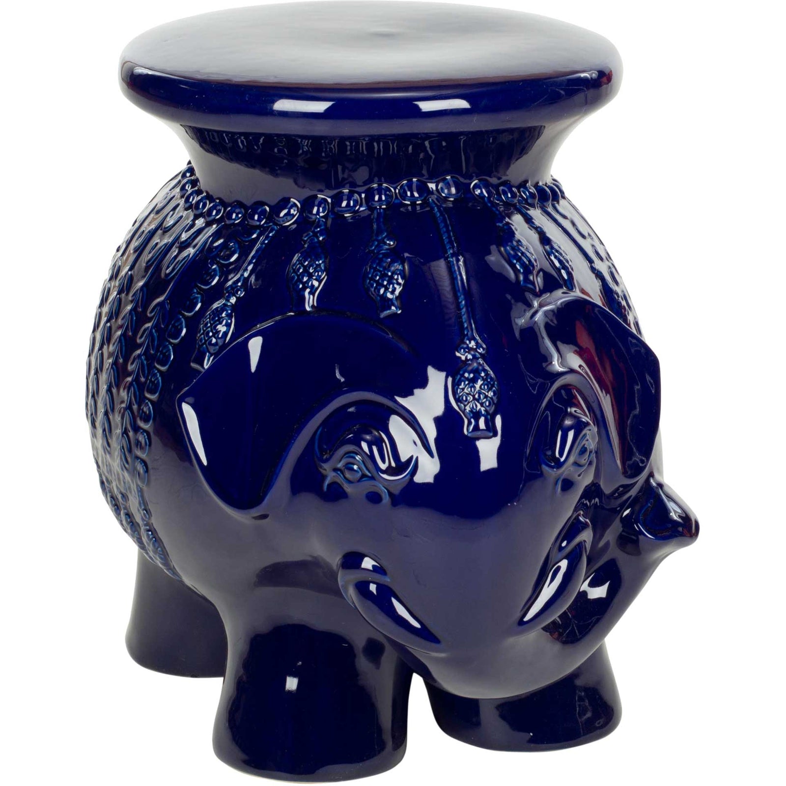 Elephant Garden Stool Navy