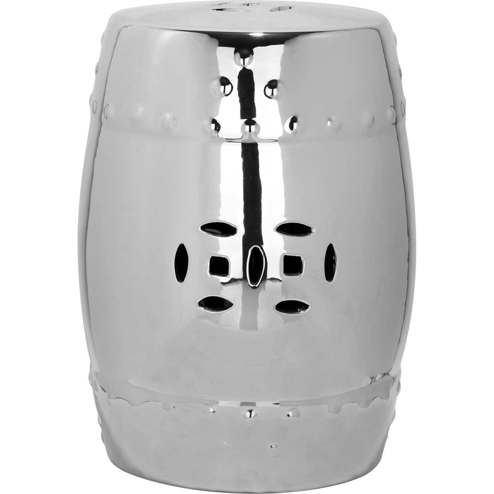 Molly Ming Garden Stool Silver