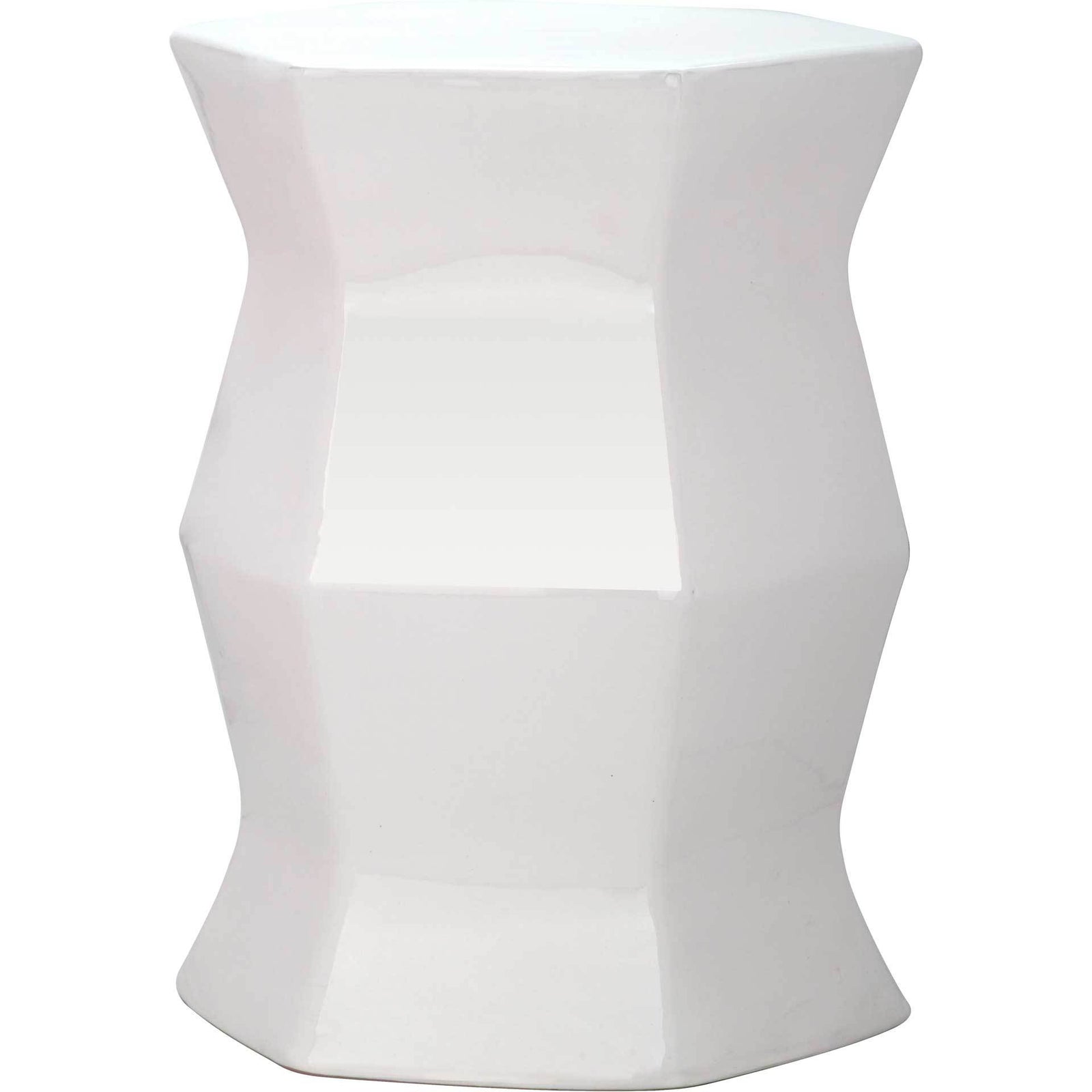 Molly Hexagon Garden Stool Creme