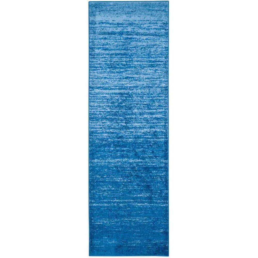 Adirondack Gradient Light Blue/Dark Blue Runner Rug - Froy.com