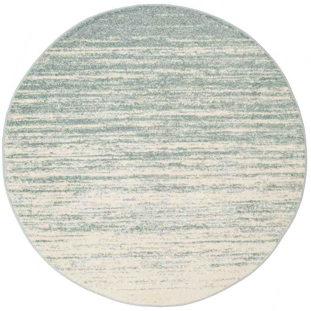 Adirondack Gradient Slate/Cream Round Rug - Froy.com