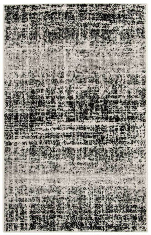 Adirondack Frequency Ivory/Black Area Rug - Froy.com