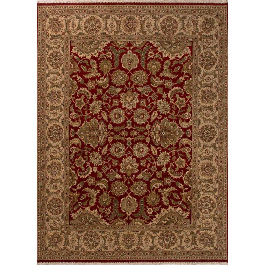 Atlantis Taj Rosewood/Creme Brulee Area Rug