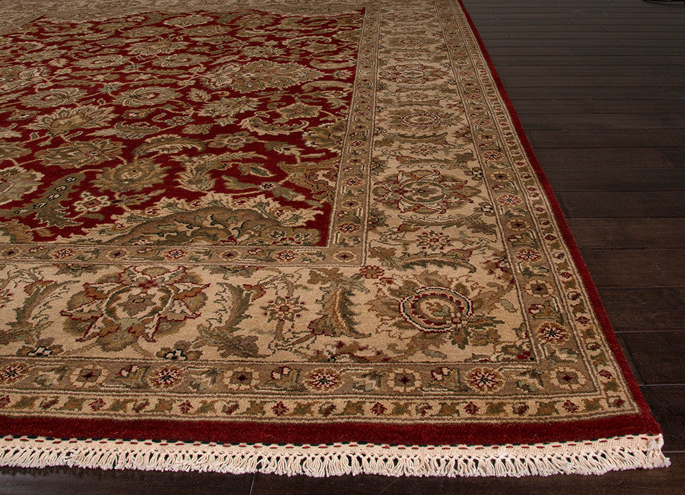 Atlantis Taj Rosewood/Creme Brulee Area Rug