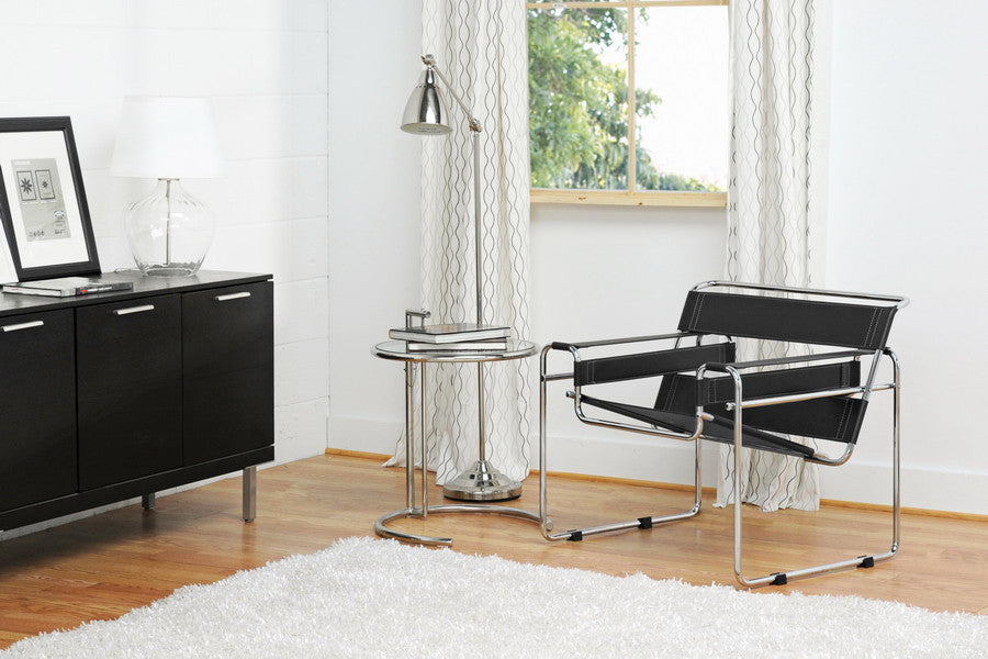 Strap Arm Chair Black