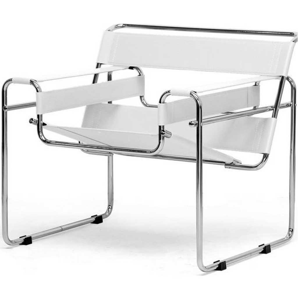 Strap Arm Chair White