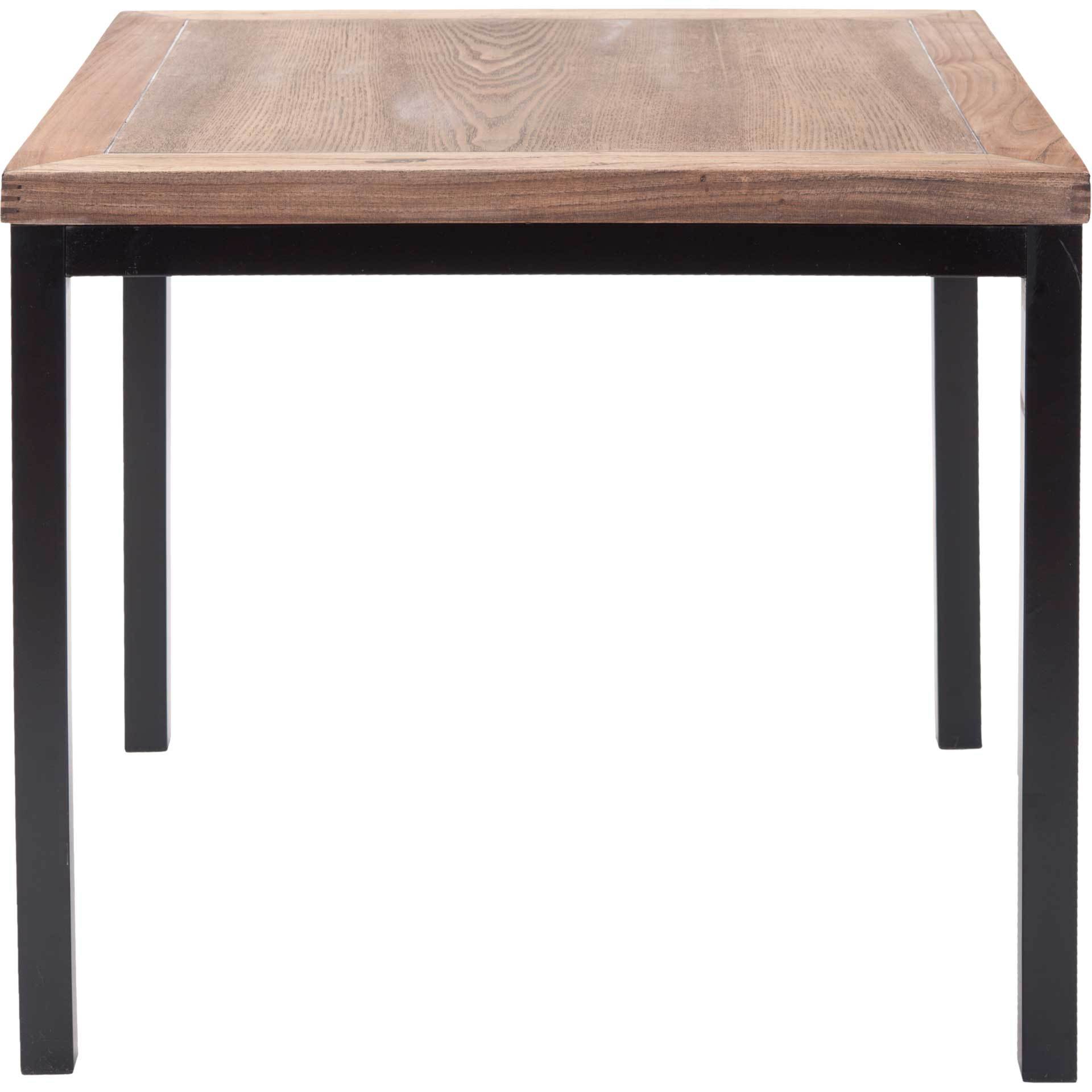 Demi Wood Top Side Table