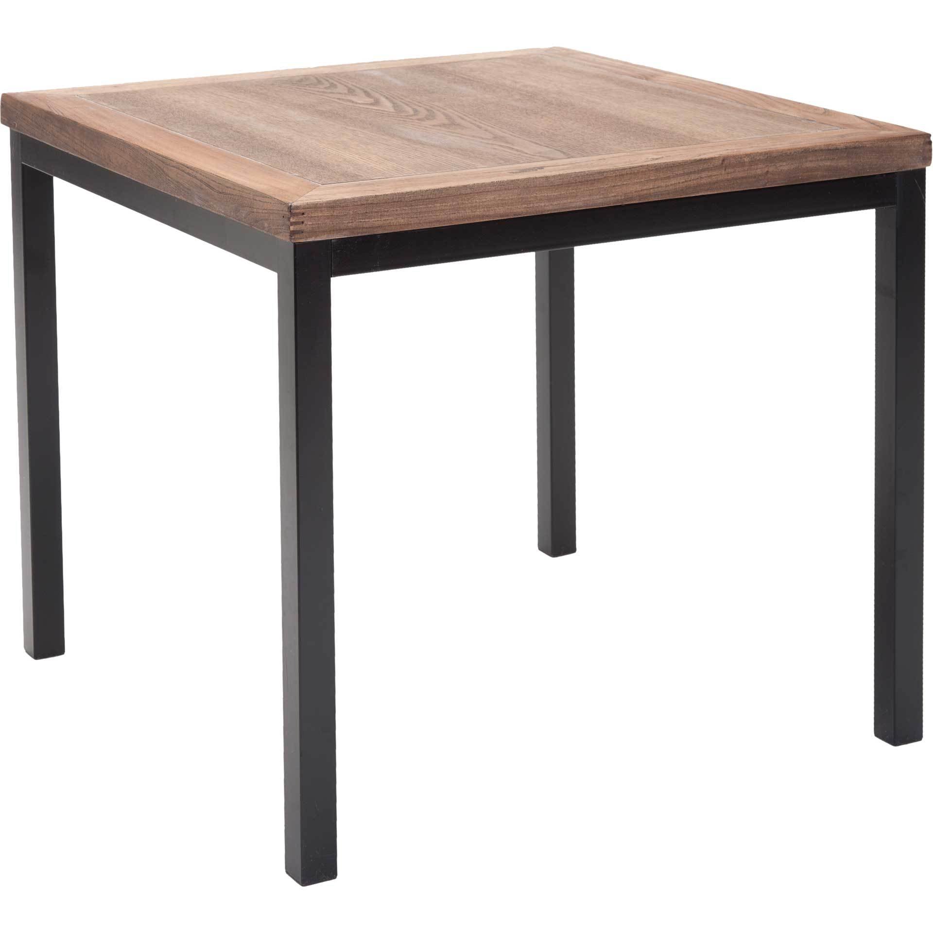 Demi Wood Top Side Table