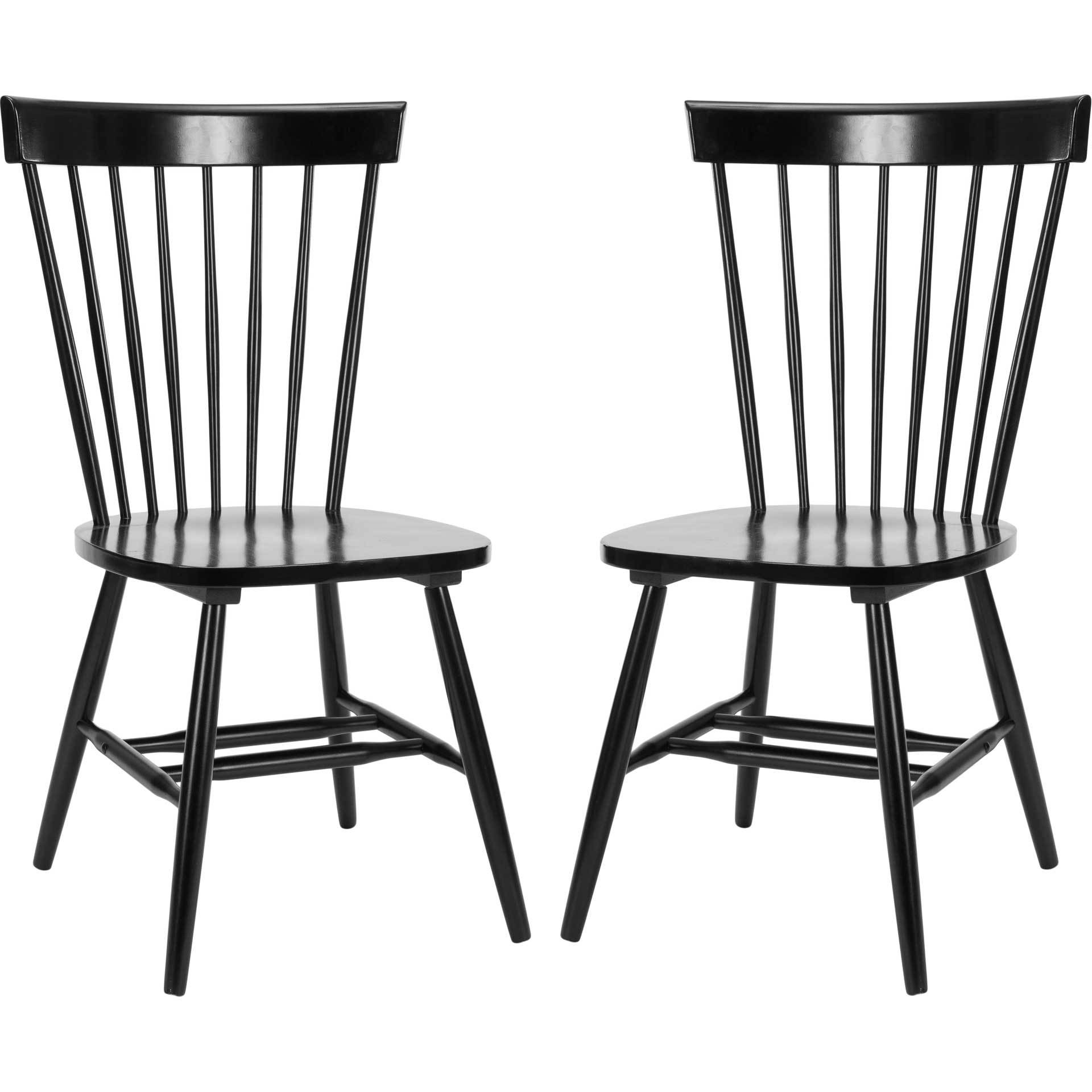 Paula Spindle Dining Chair Black (Set of 2)