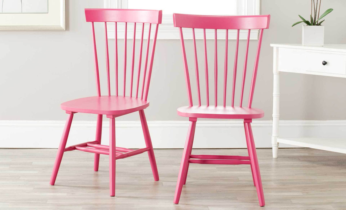 Paula Spindle Dining Chair Raspberry (Set of 2)