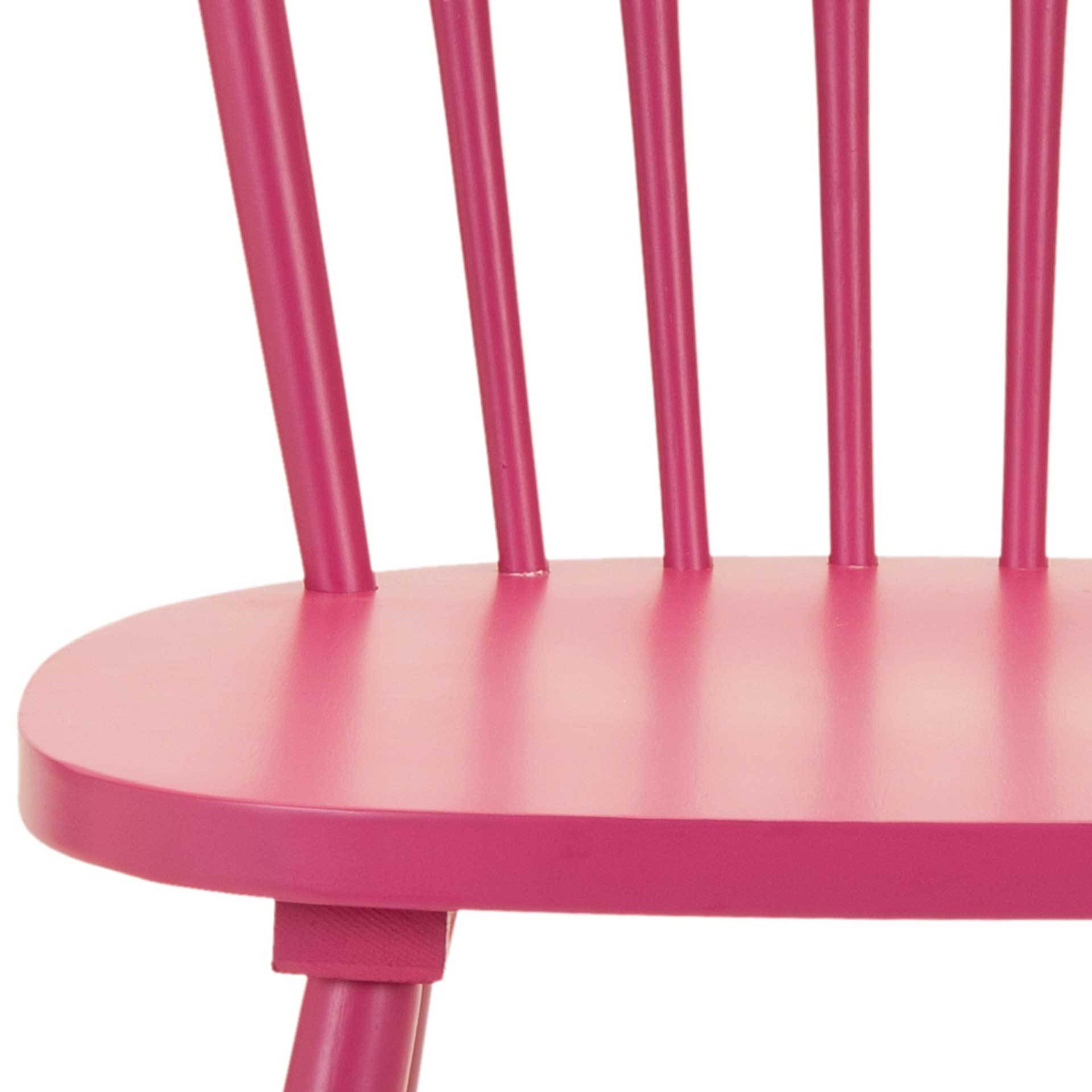 Paula Spindle Dining Chair Raspberry (Set of 2)