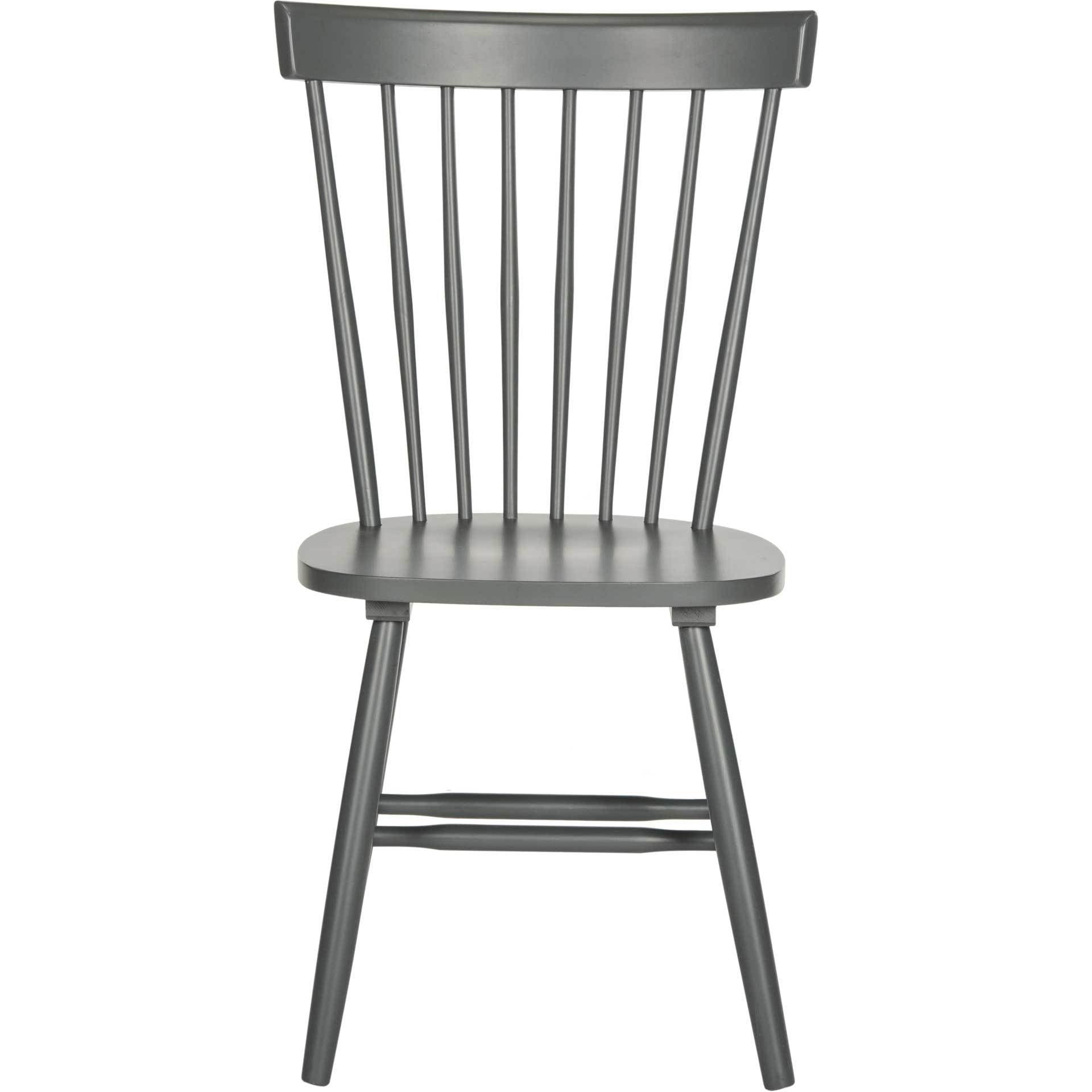 Paula Spindle Dining Chair Charcoal Gray (Set of 2)