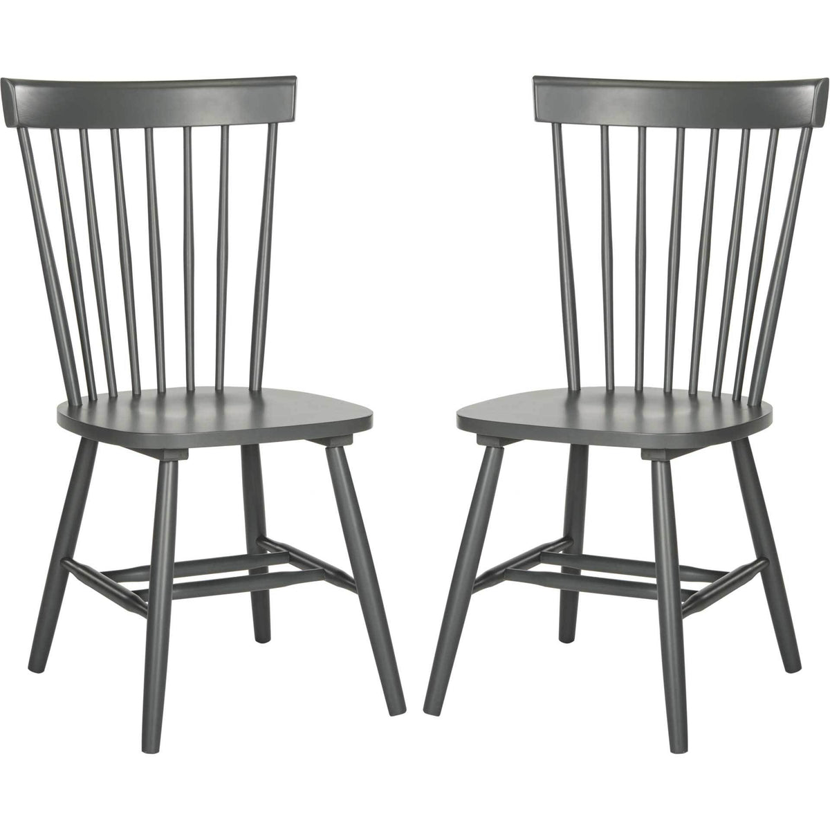 Paula Spindle Dining Chair Charcoal Gray (Set of 2)