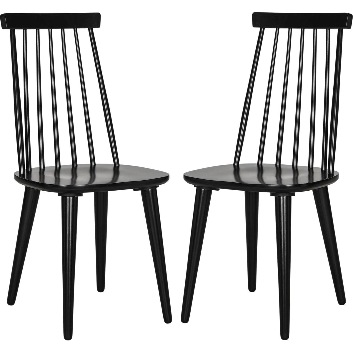 Buckley Spindle Side Chair Black (Set of 2)