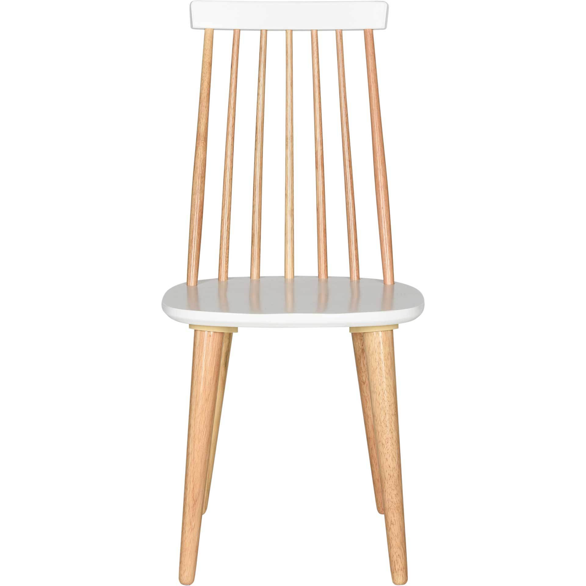 Buckley Spindle Side Chair Natural/White (Set of 2)