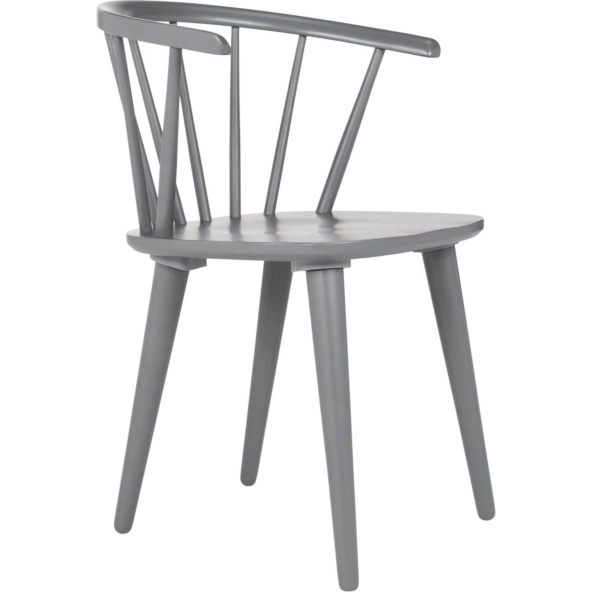 Blair Curved Spindle Side Chair Gray (Set of 2)