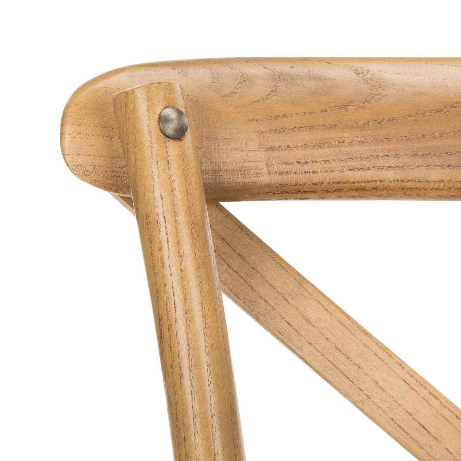 Frederick X Back Farmhouse Chair Weathered Oak (Set of 2)