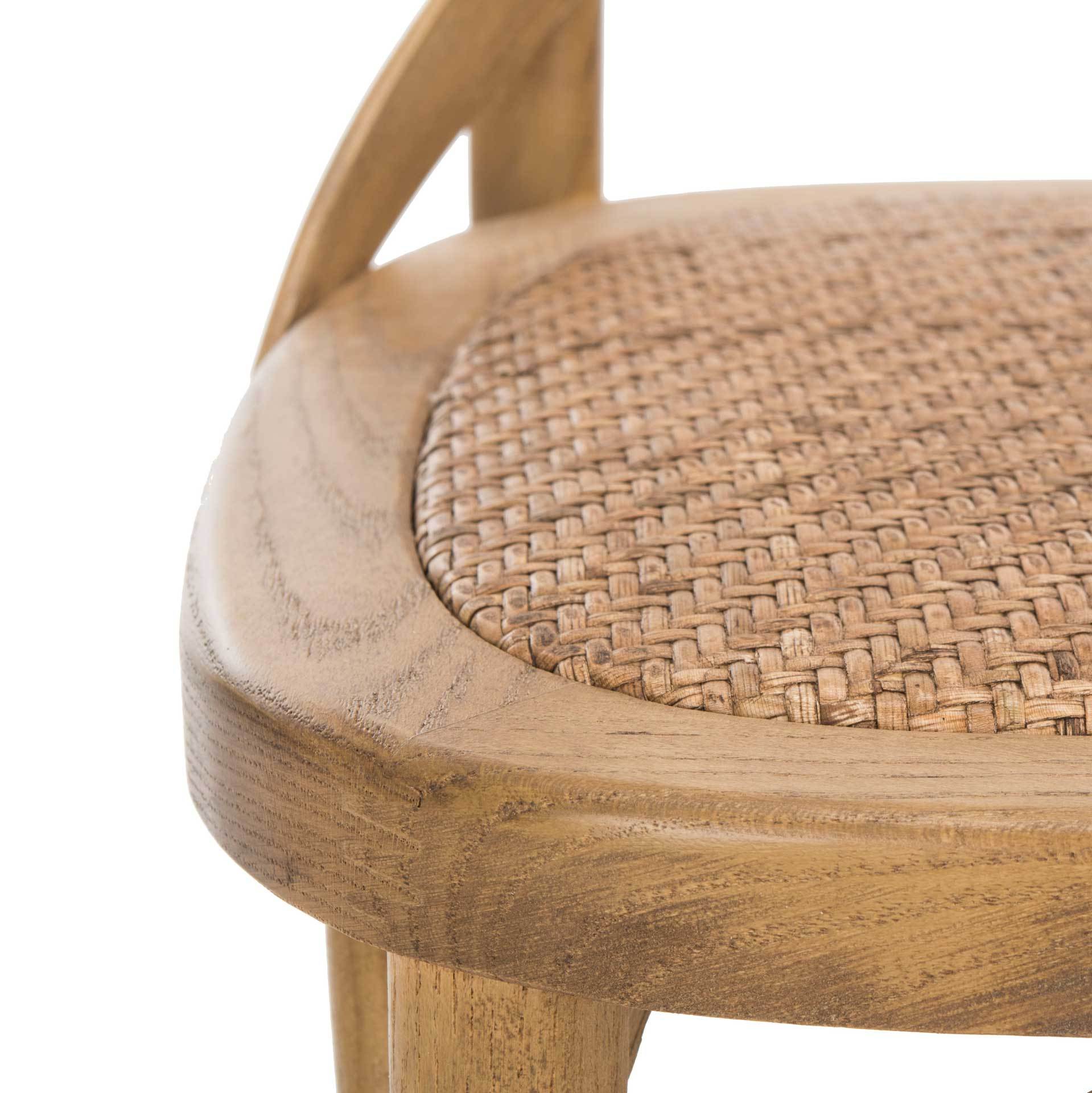 Frederick X Back Farmhouse Chair Weathered Oak (Set of 2)