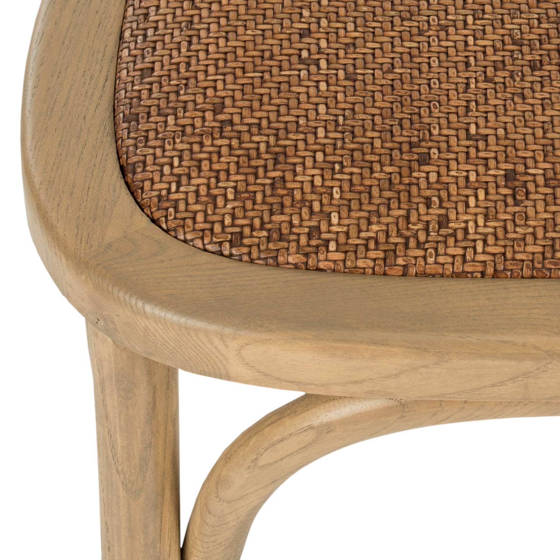 Elisabeth X Back Farmhouse Side Chair Weathered Oak (Set of 2)