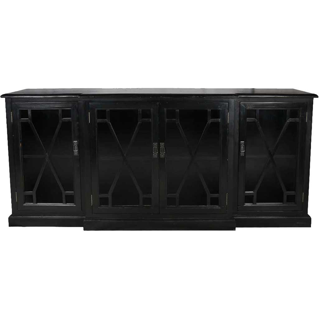Caprice 4 Door Sideboard Black