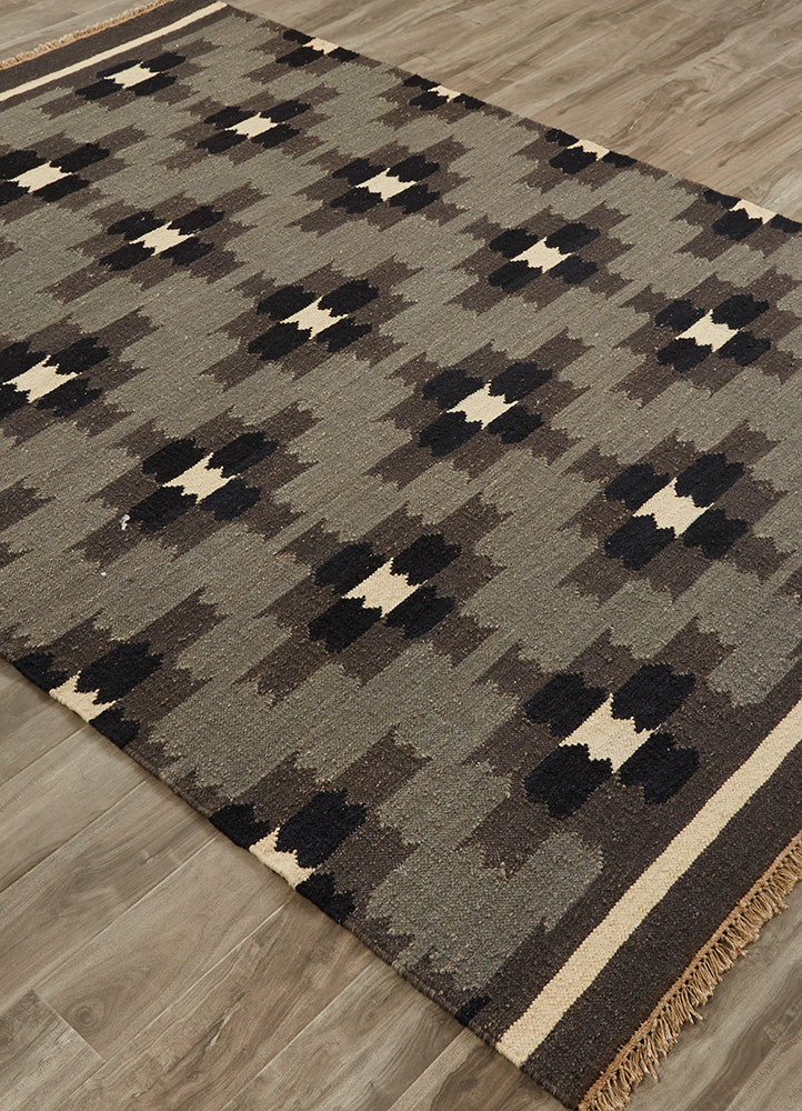 Anatolia Cheffield Gray/Black Area Rug