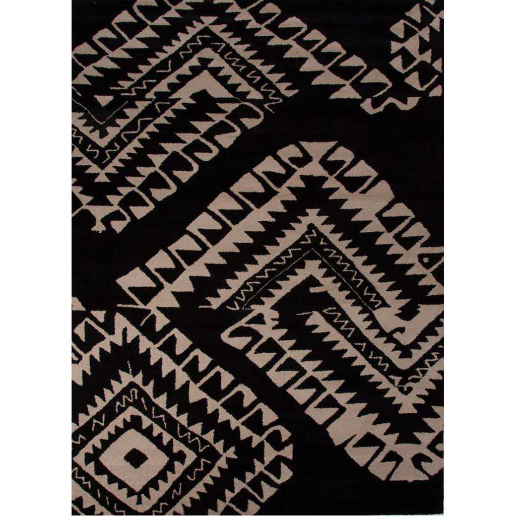 Aztec Zoe Caviar/Birch Area Rug