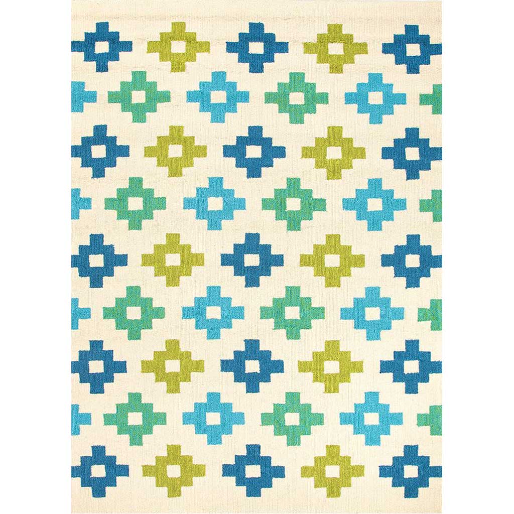 Barcelona Tile Work Beige Area Rug