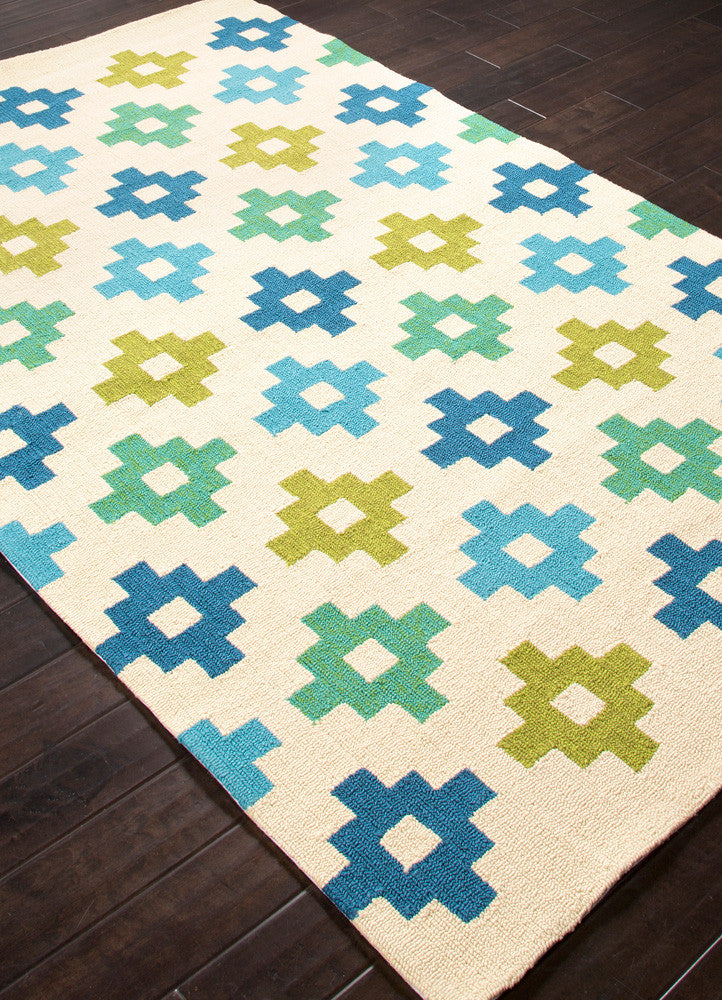 Barcelona Tile Work Beige Area Rug