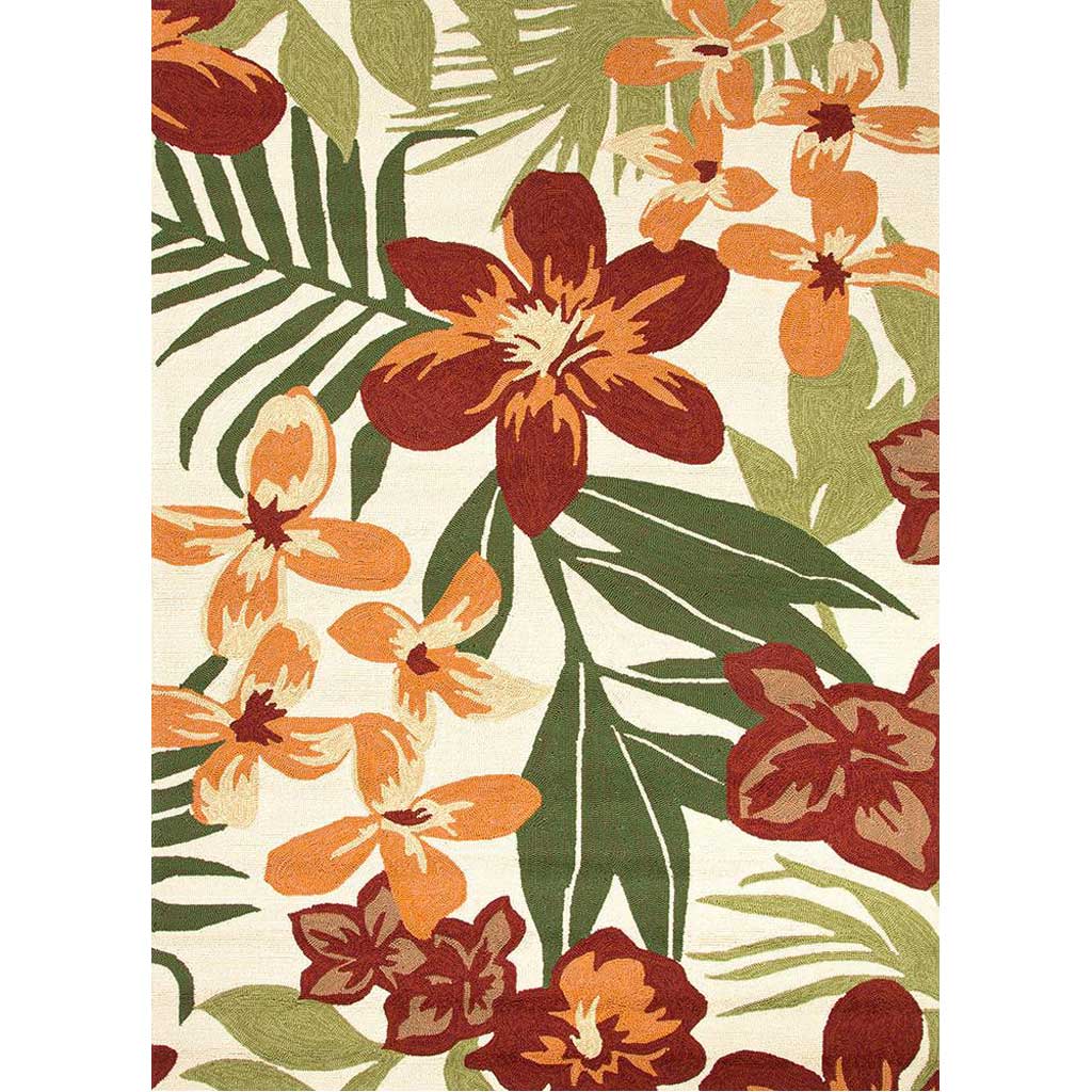 Barcelona Troplicalia White/Green Area Rug