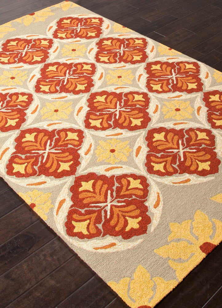 Barcelona Malta Beige/Orange Area Rug