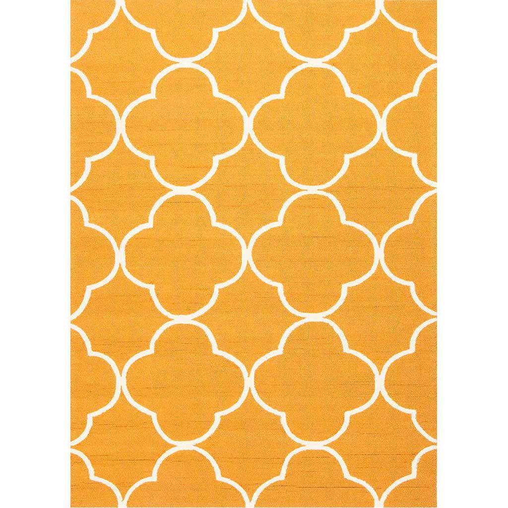 Barcelona Sparten Orange/White Area Rug