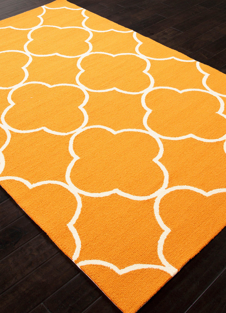 Barcelona Sparten Orange/White Area Rug