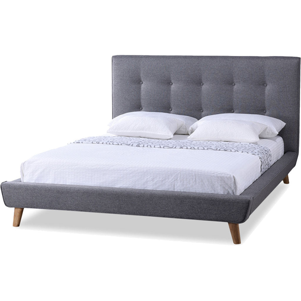 Jupiter Platform Bed Gray