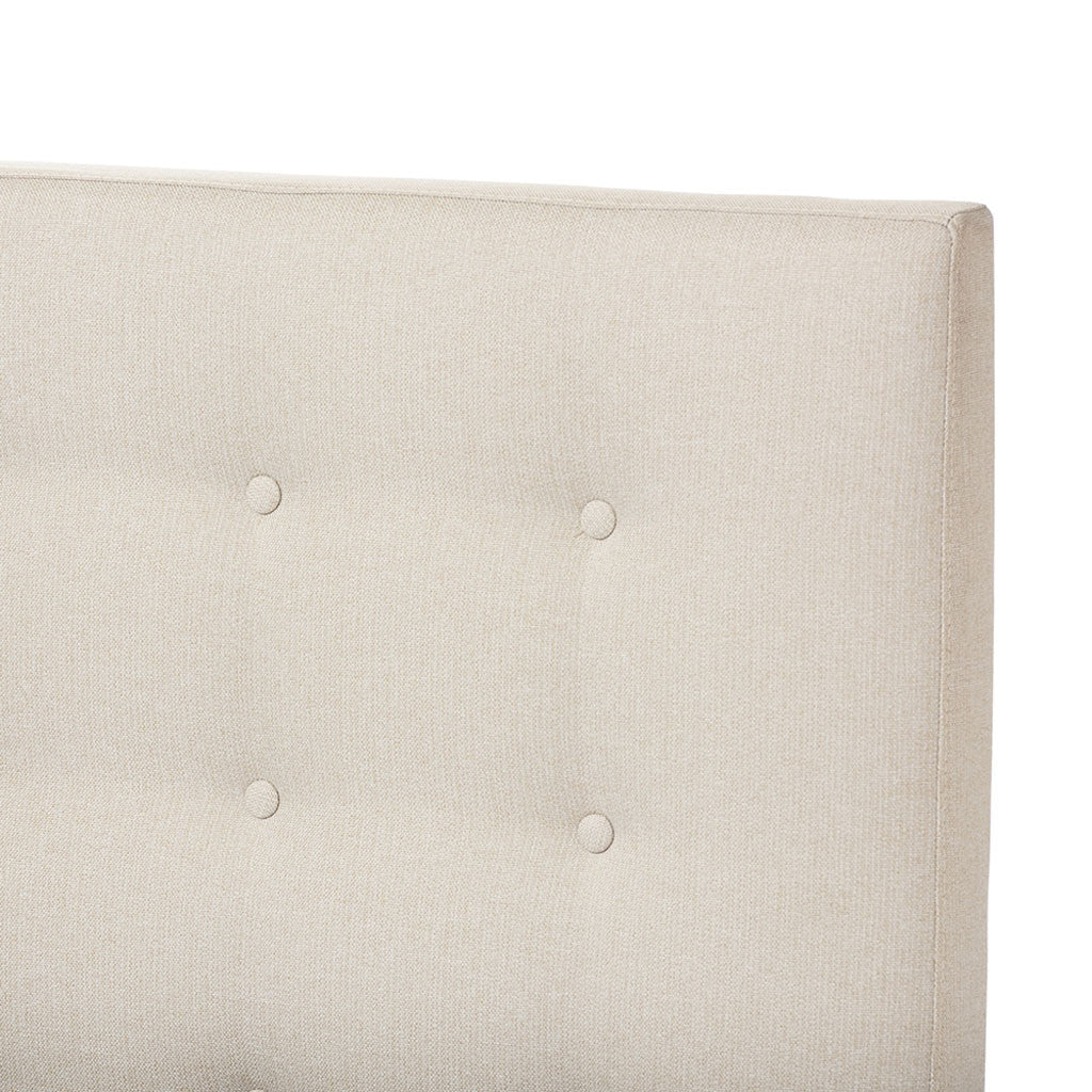 Alan Platform Bed Beige