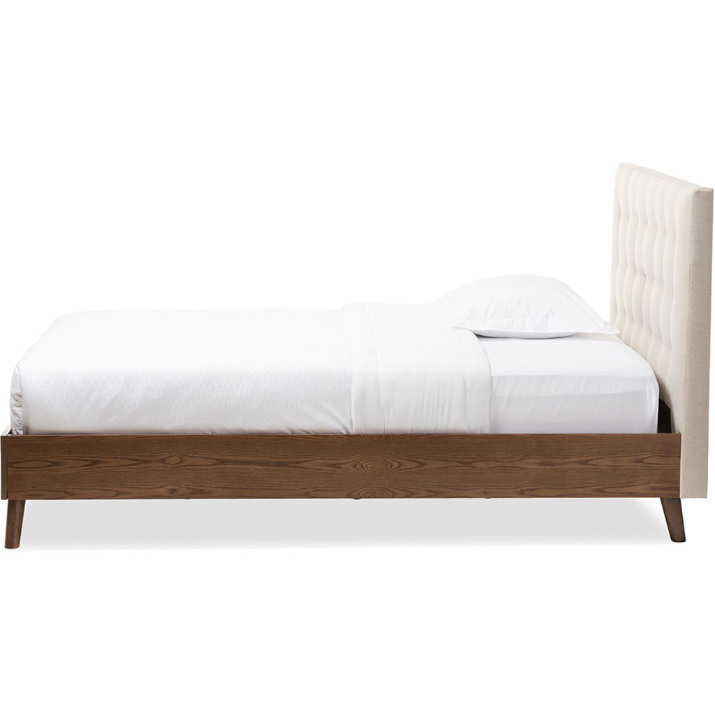 Alan Platform Bed Beige