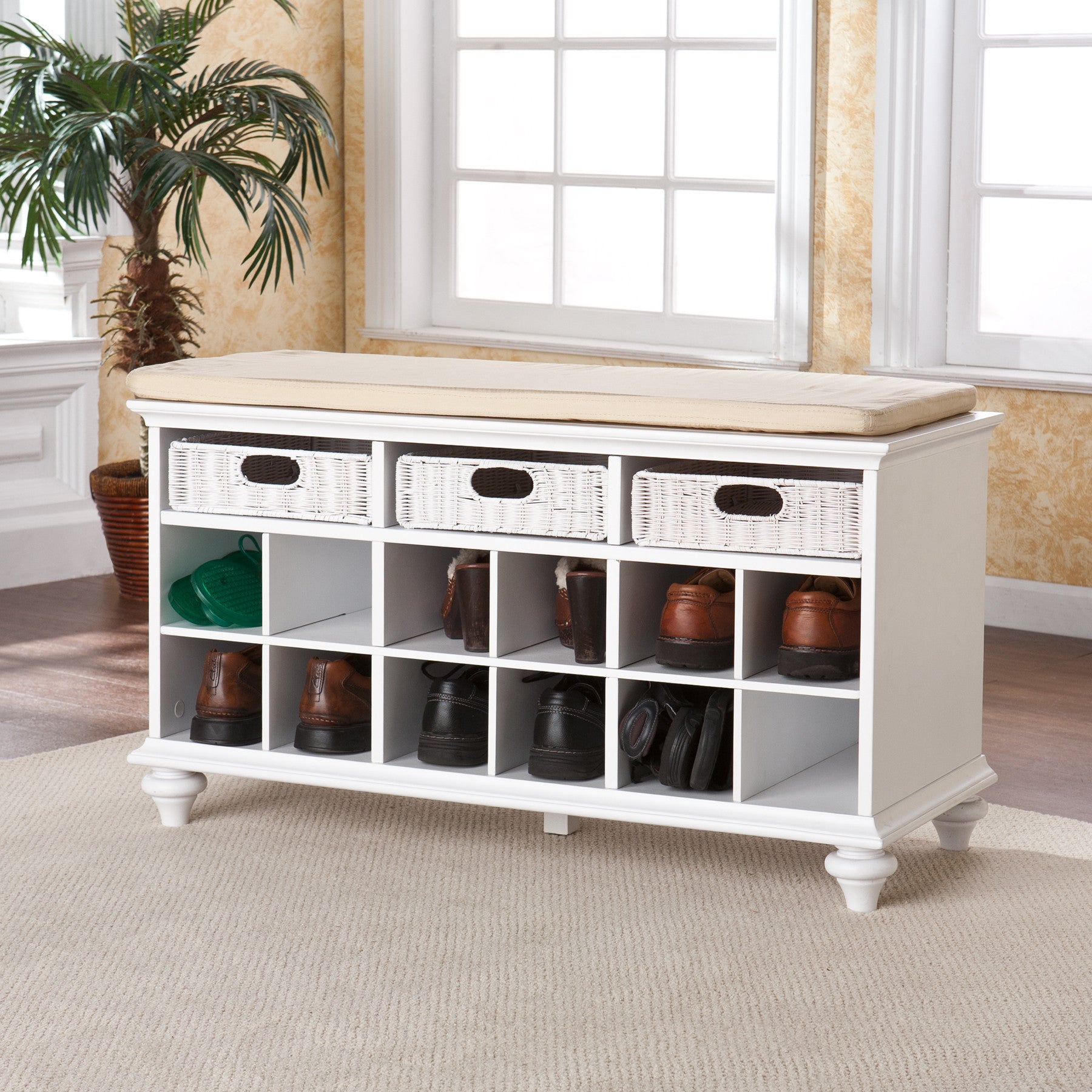Chambers Entryway/Shoe Bench White