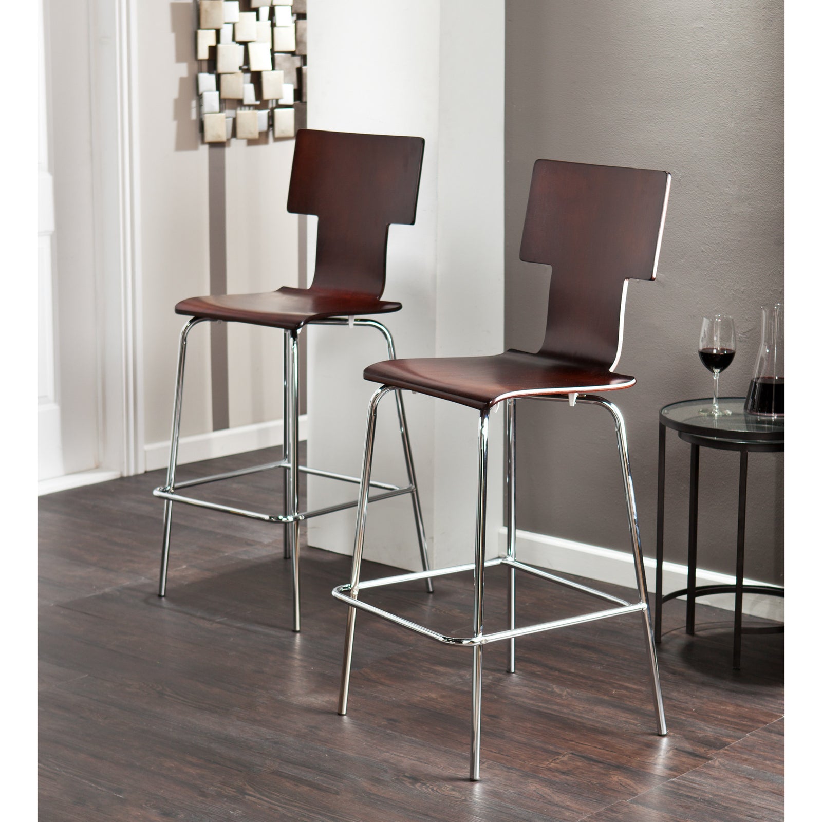 Tebrack Barstool Espresso (Set of 2)