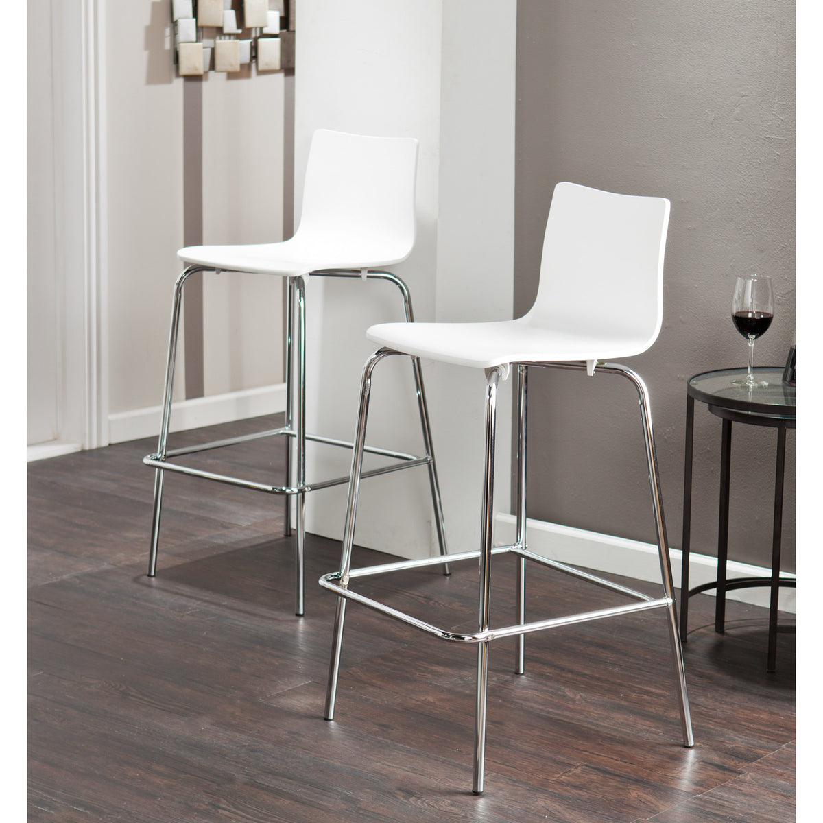 Blence Barstool White (Set of 2)