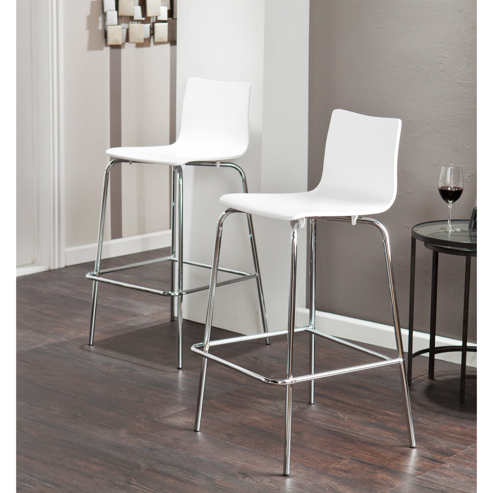 Blence Barstool White (Set of 2)